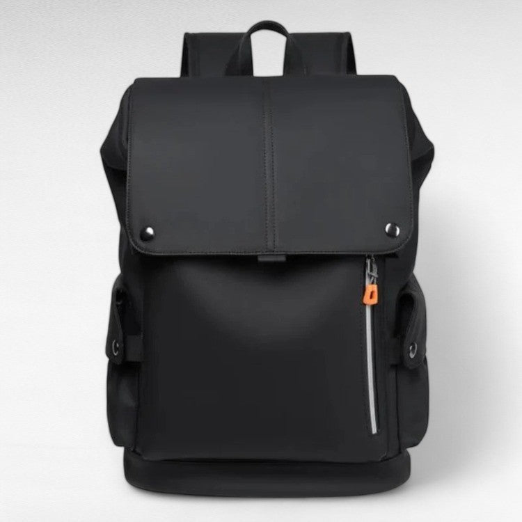 Sac à dos imperméable mixte noir pour voyage, travail, école, avec port USB.