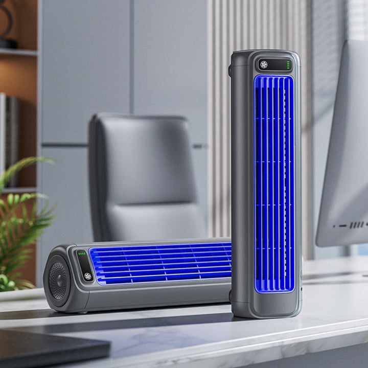 Refroidisseur d'air portable et silencieux, idéal pour un confort optimal à la maison ou au bureau en été.