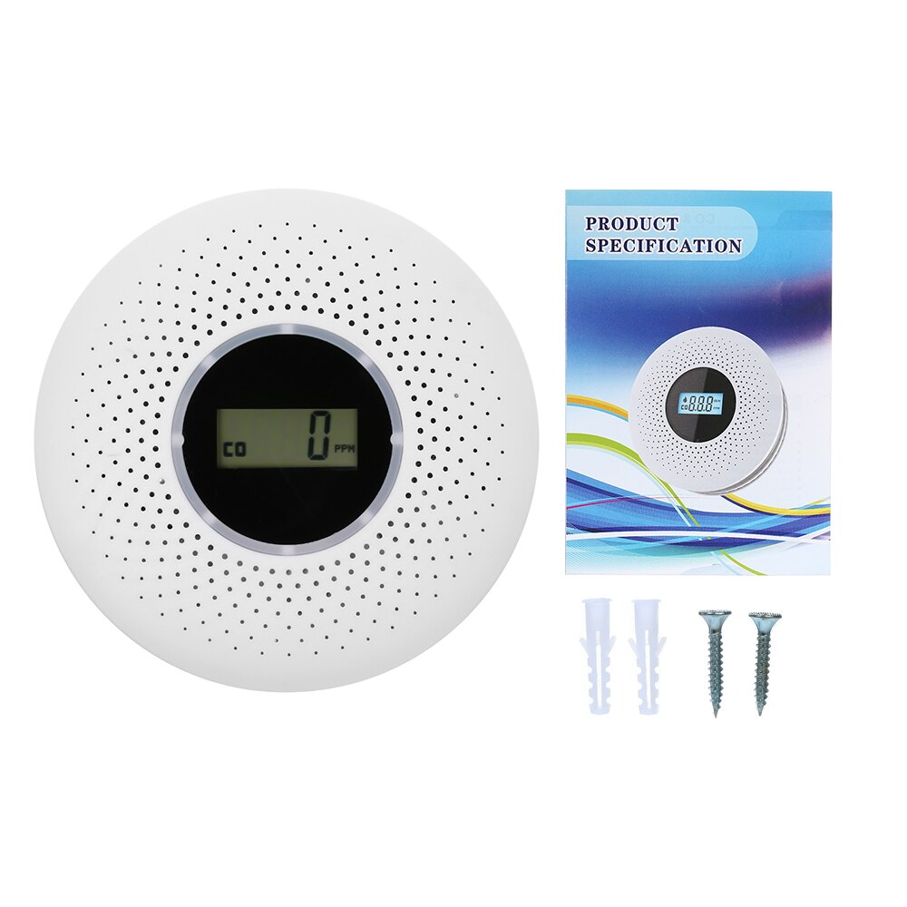 Appareil de détection combiné fumée/CO avec écran LCD. Protection avancée contre le risque d'incendie et CO.