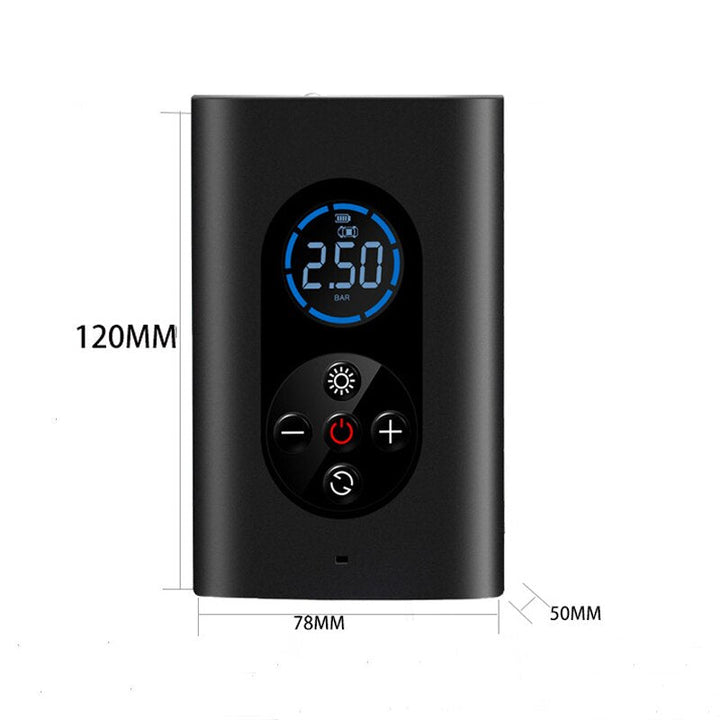 Compresseur d'air ultra-portable et léger pour pneu, parfait pour la voiture et les déplacements imprévus.