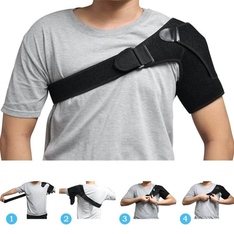 Compression douce et chaleur thérapeutique avec l'attelle épaule, soulage l'inconfort.