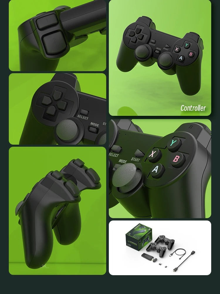 Console de jeux rétro compacte et portable, incluant 20000+ jeux intégrés pour un divertissement sans fin.