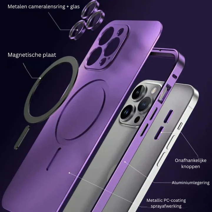 Coque protection iPhone luxe MagSafe. Magnétique, antichoc et fin, cet accessoire téléphone offre une défense robuste.