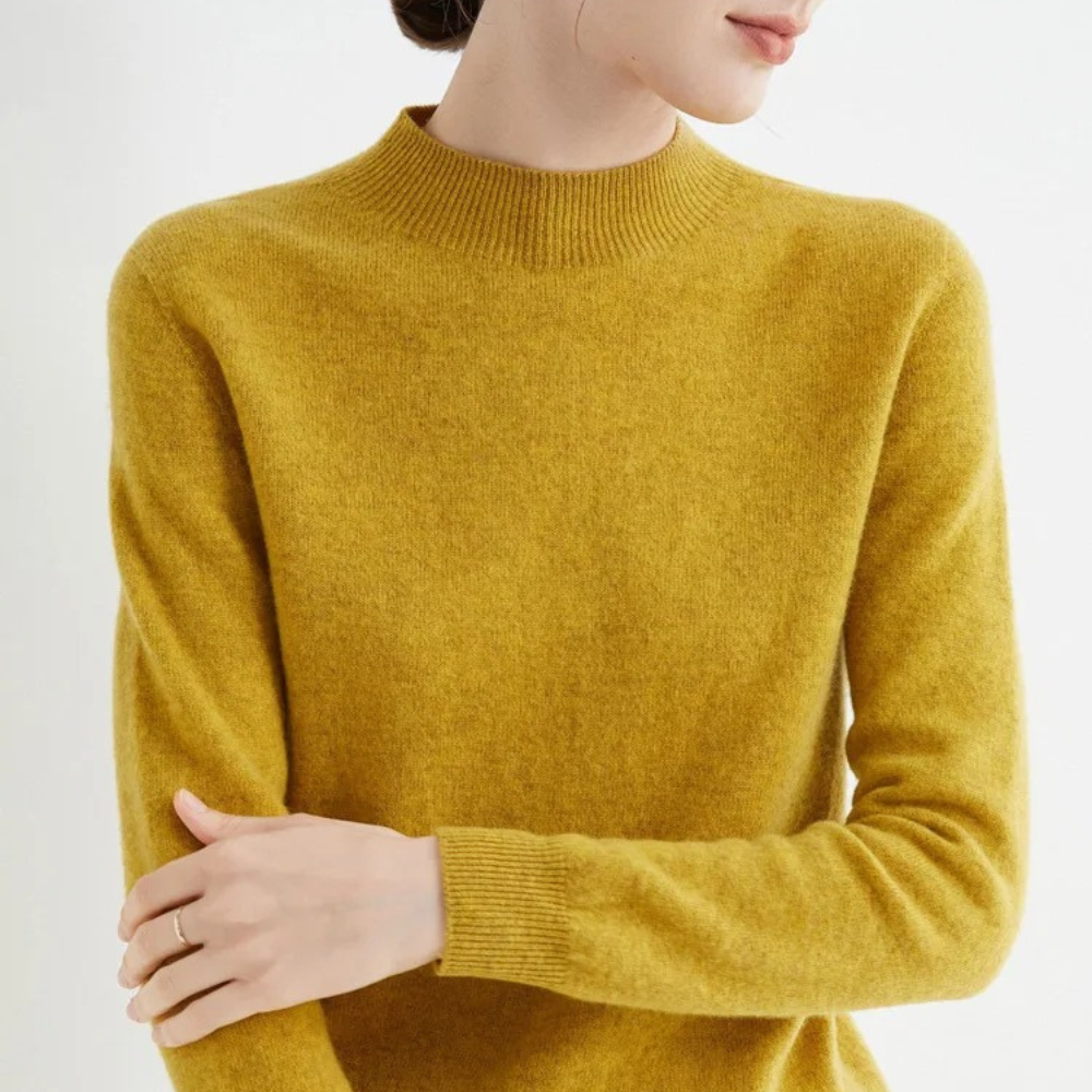 Pull tricoté doux pour femme, vêtement confortable et élégant, parfait pour un style décontracté et chic en hiver.