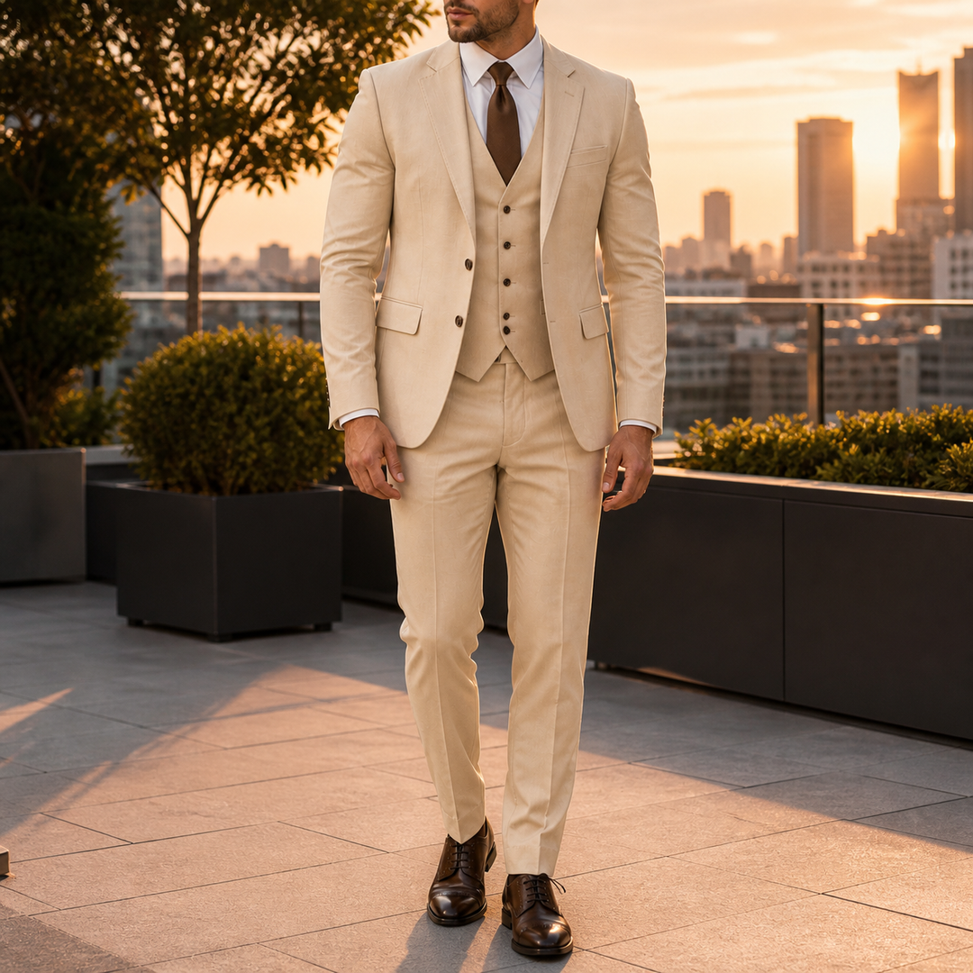 Veste de costume 3 pièces homme, pour un style raffiné et sophistiqué.