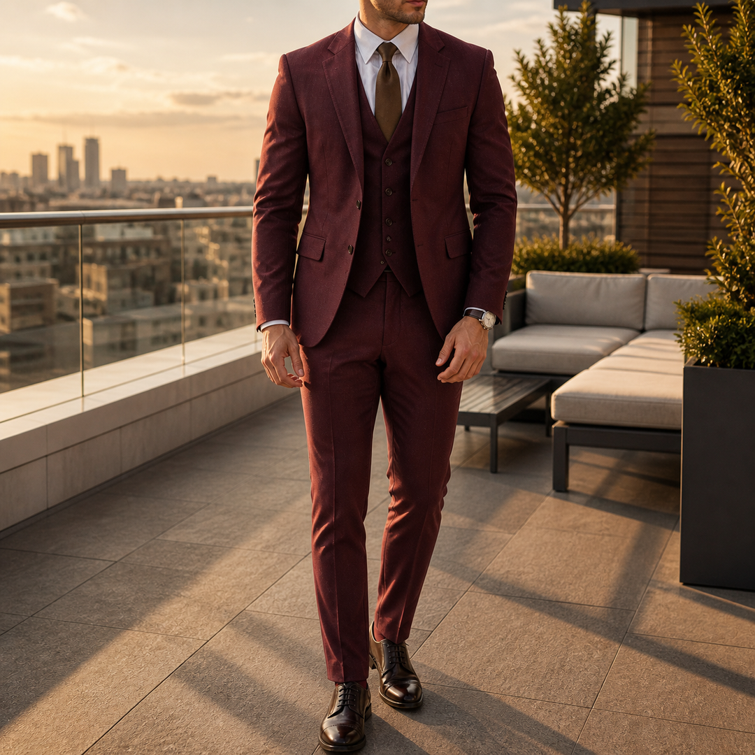 Costume cérémonie homme, 3 pièces, pour un look distingué et mémorable.
