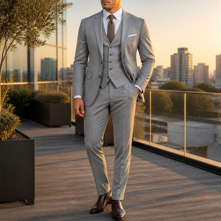 Costume élégant homme, pour cérémonie formelle, disponible grande taille.