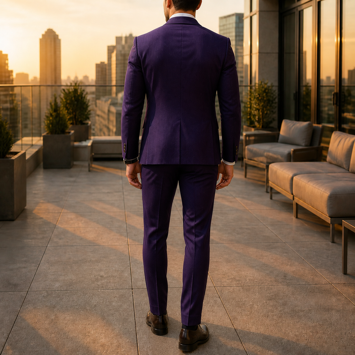 Pantalon de costume homme moderne, essentiel pour le look 3 pièces.