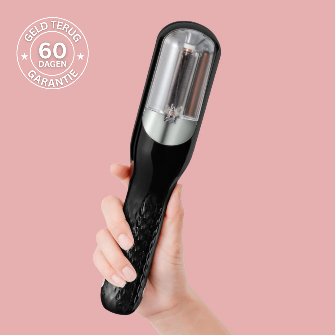 Appareil électrique USB coupe-fourches pour un soin capillaire anti-fourches. Cheveux soyeux, brillance naturelle.