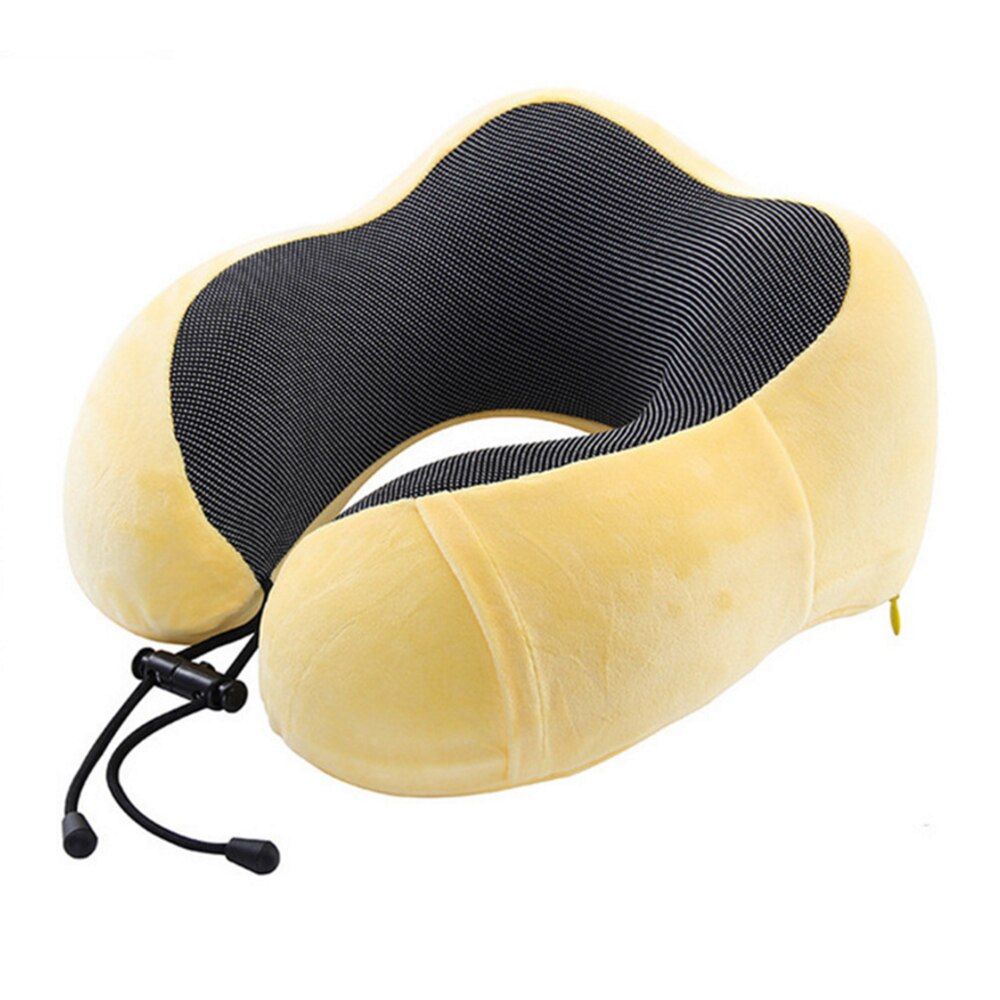 Coussin ergonomique en mousse à mémoire de forme offrant un soutien parfait de la nuque pour vos voyages.