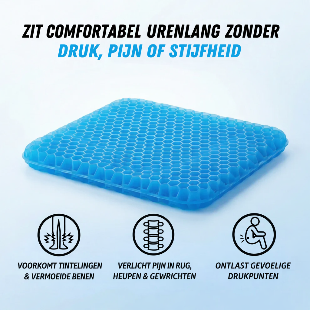Coussin d'assise ergonomique pour soulager le dos et le coccyx, idéal pour le bureau et la voiture, soutien postural.