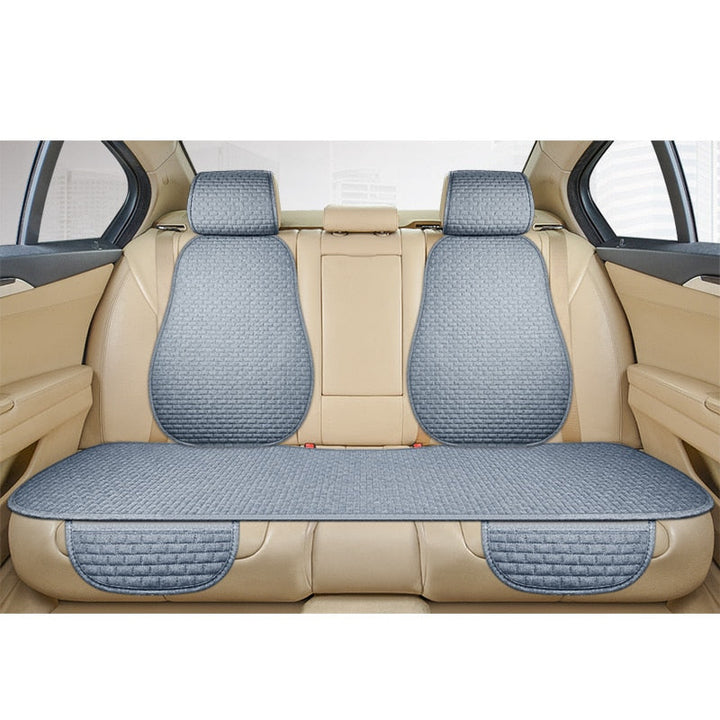 Coussin de siège auto universel pour usage quotidien, antidérapant, en lin, protège et assure confort.