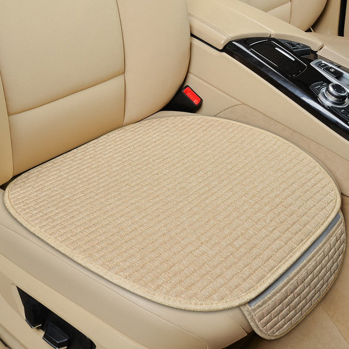 Coussin de confort pour siège voiture, universel, en lin respirant, antidérapant, accessoire auto.