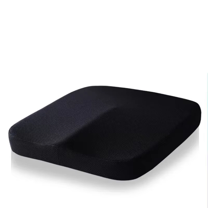 Coussin ergonomique de bureau pour améliorer la posture, soulager le dos et les hanches. Confort en mousse mémoire pour longues heures.