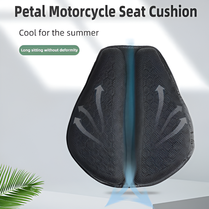 Coussin de selle moto en gel universel pour confort optimal et anti-pression sur longs trajets à moto.