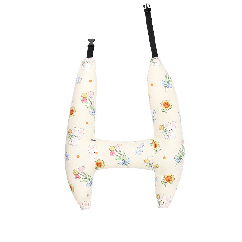 Coussin doux pour le cou de l'enfant, idéal pour un sommeil paisible et un soutien optimal en voyage.