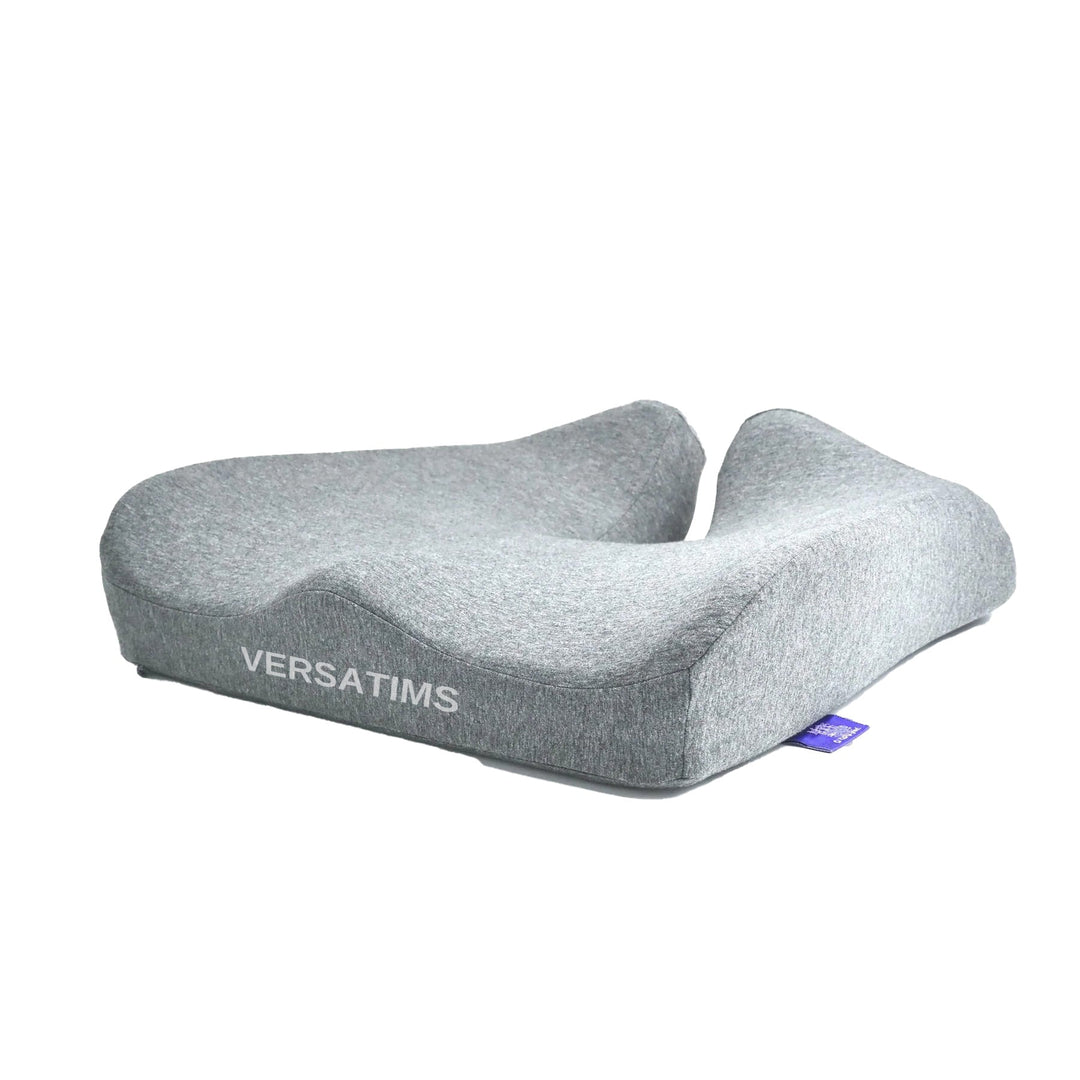 Coussin dorsal ergonomique Comfort Lift pour sciatique, soulage mal de dos et améliore posture sur chaise.