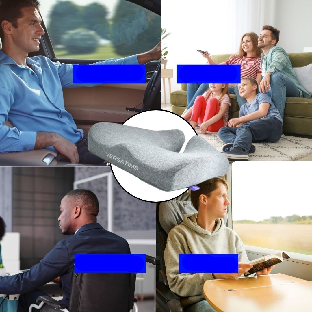 Coussin dorsal Comfort Lift: un soutien ergonomique en mousse mémoire pour une posture parfaite et un confort durable.