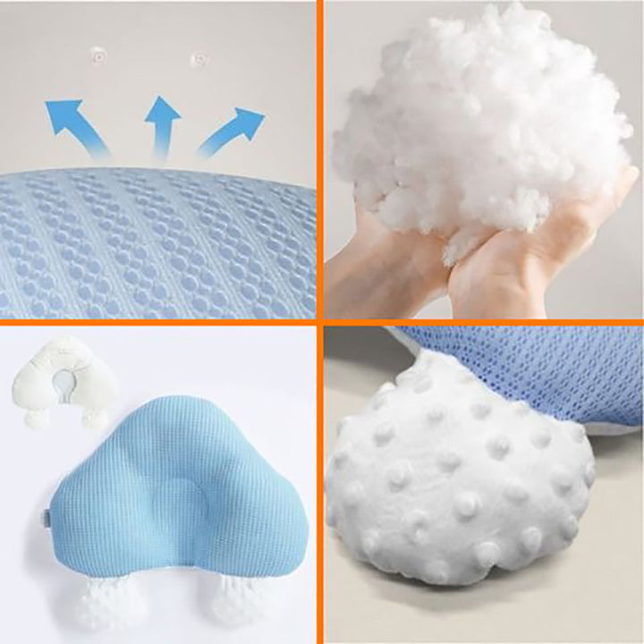 Literie enfant premium : coussin de sommeil ergonomique bébé, offrant un soutien confortable et sécurisé.