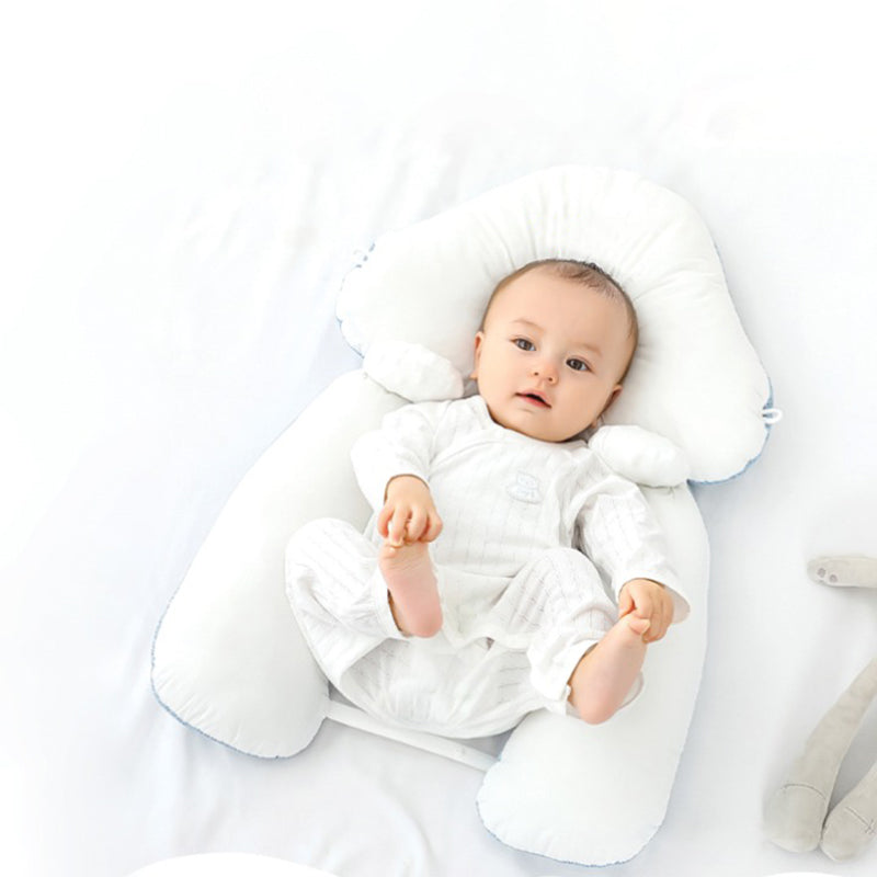 Coussin de literie enfant ergonomique, support douillet et sécurisé pour le sommeil des bébés, 0-12 mois.