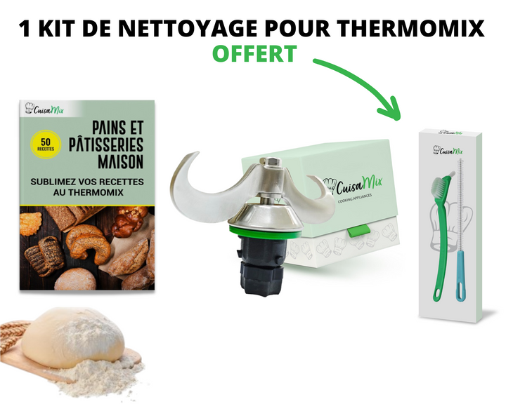 Couteau à pétrir en acier inoxydable pour robots culinaires TM5, TM6 et TM31. Idéal pour pâtes et mélanges.