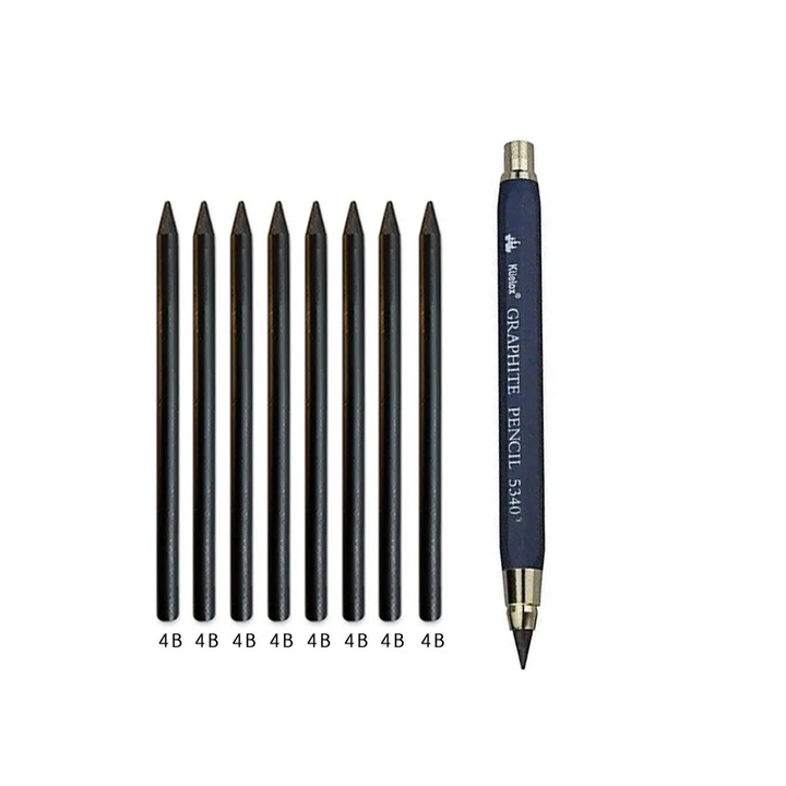 Outil de dessin professionnel: crayon mécanique 5.6mm pour croquis détaillés et travail technique.