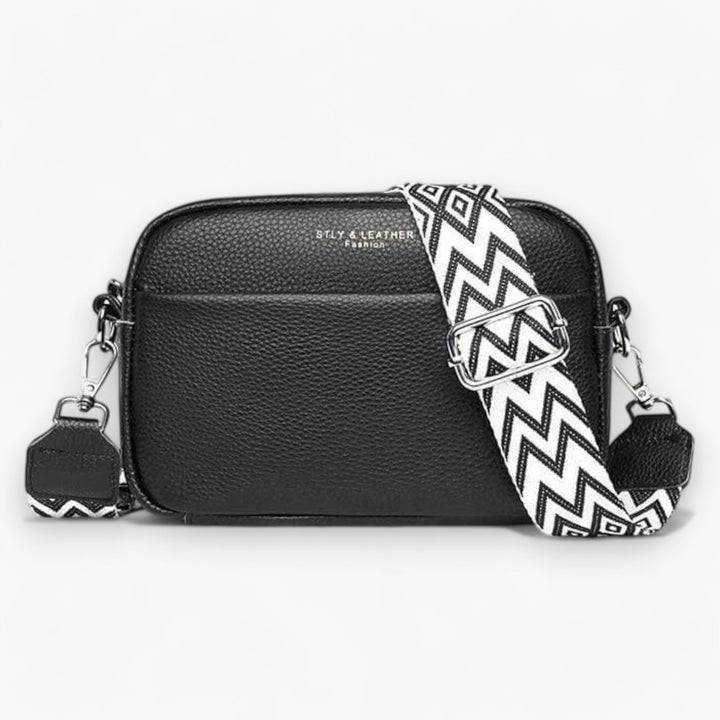 Sac bandoulière en cuir pour femme, design élégant et chic, idéal pour la mode quotidienne.