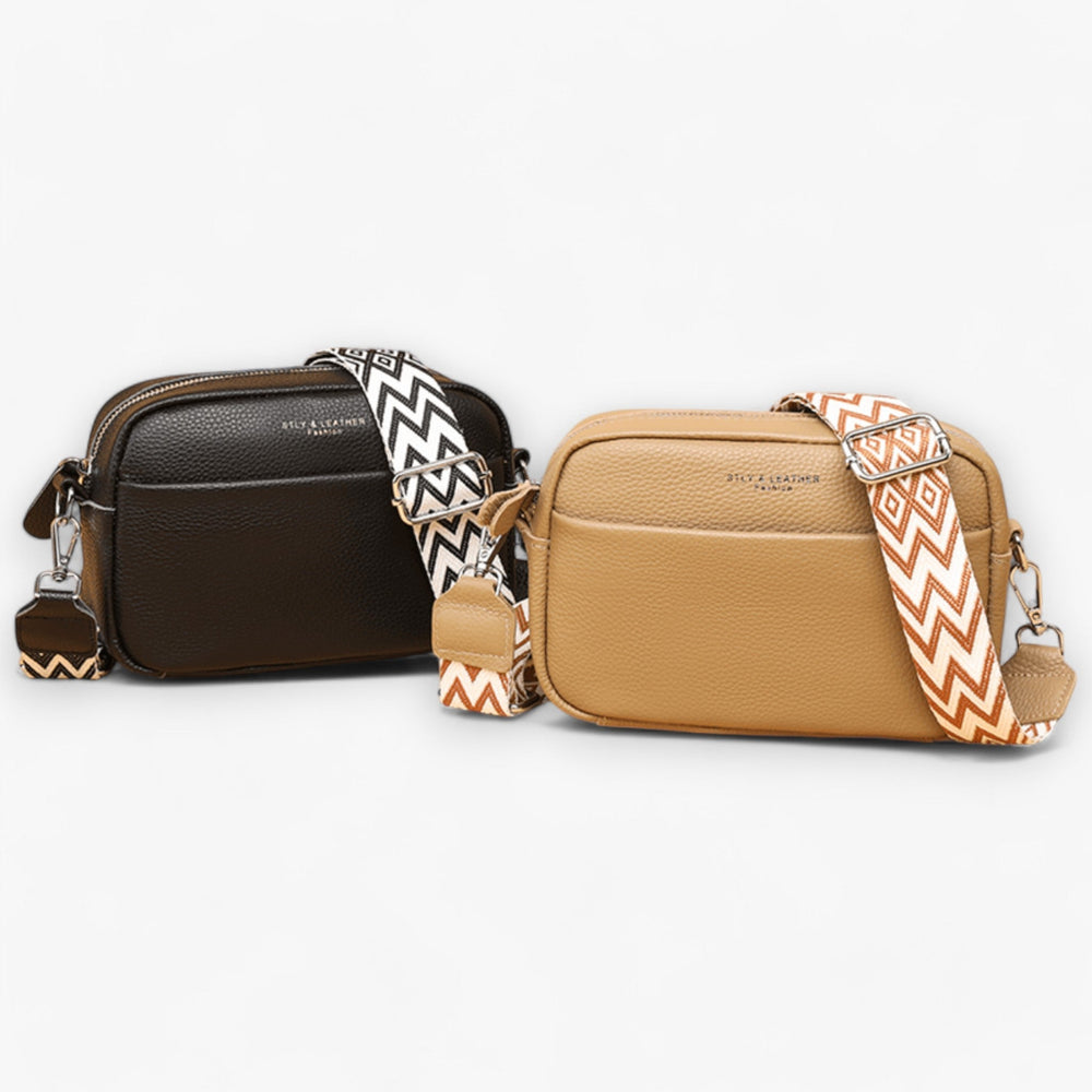 Sac en cuir souple pour femme, bandoulière ajustable, parfait pour un usage quotidien pratique.