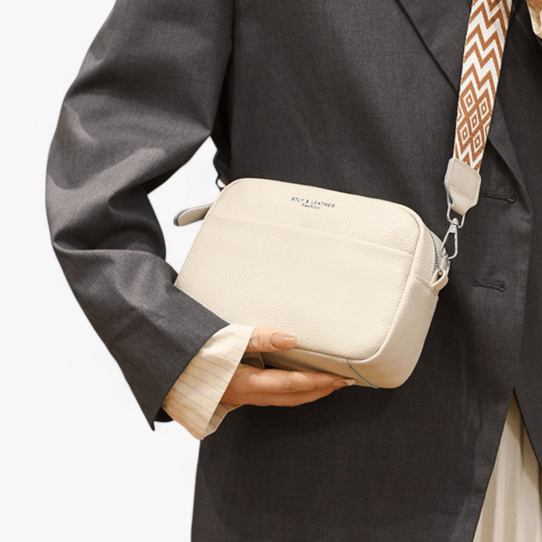 Sac bandoulière cuir femme avec compartiments, un organisateur pratique et stylé.