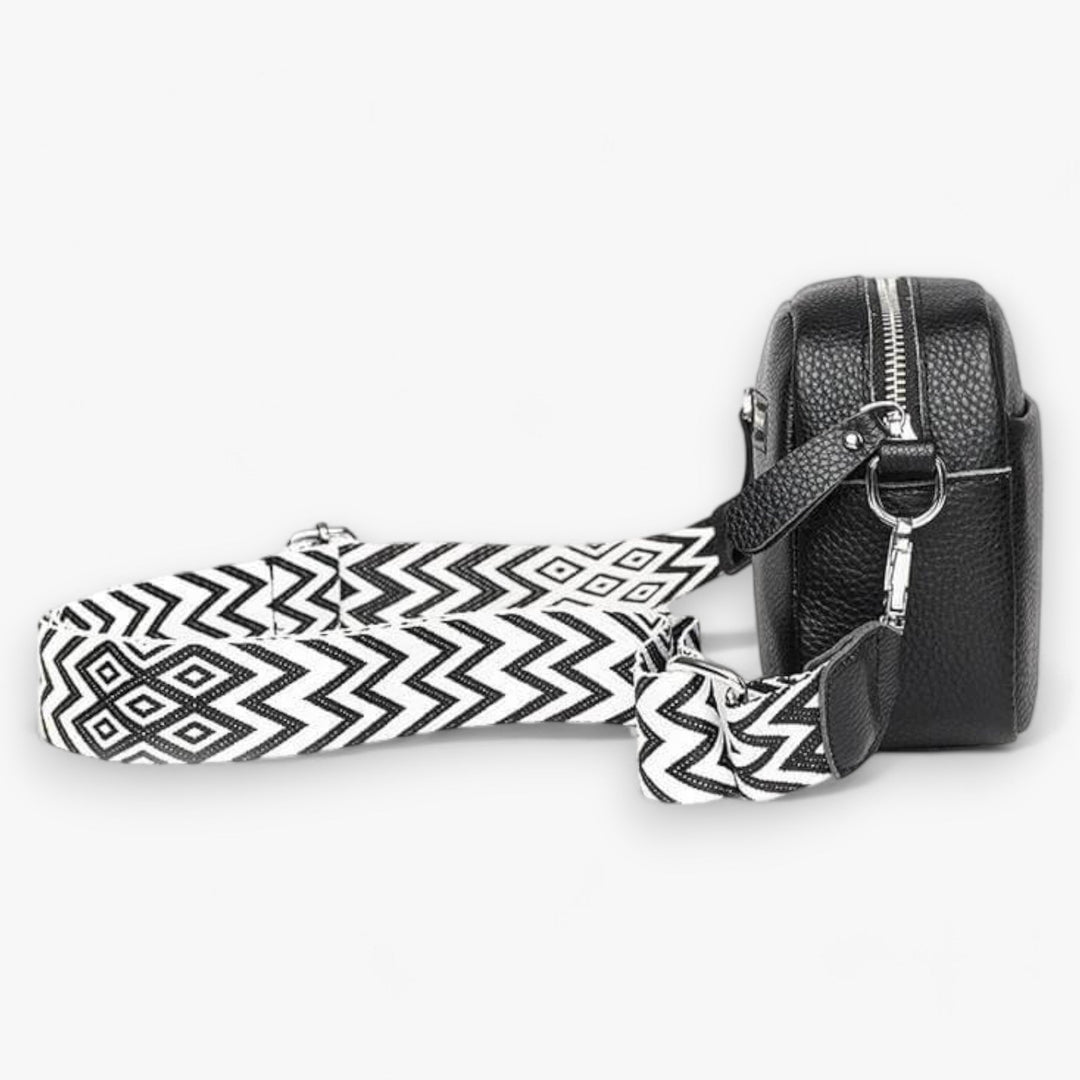 Sac bandoulière féminin en cuir, design fonctionnel et mode, idéal pour vos essentiels.