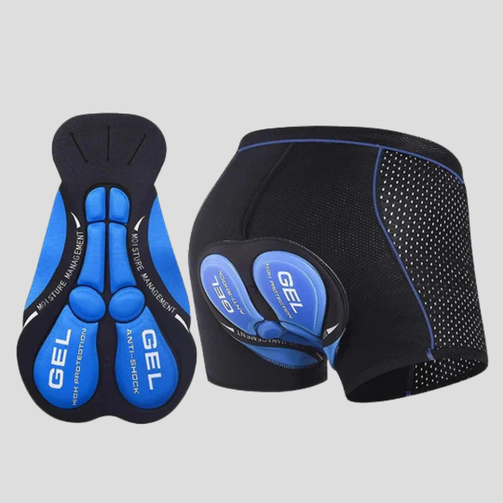 Cuissard cyclisme unisexe rembourré pour vélo de route et VTT. Offre confort et performance, adapté hommes et femmes.