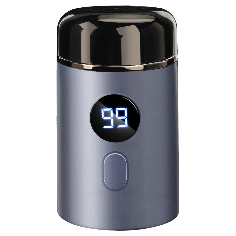 Mini rasoir électrique portable homme, sans fil, pour rasage rapide et précis à sec, toilettage voyage.
