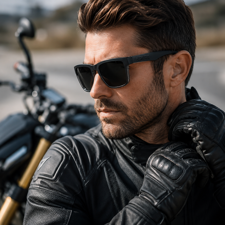 Lunettes de soleil UrbanGuard pour motards, polarisées, UV400, anti-lumière bleue, améliorent la vision sur route.
