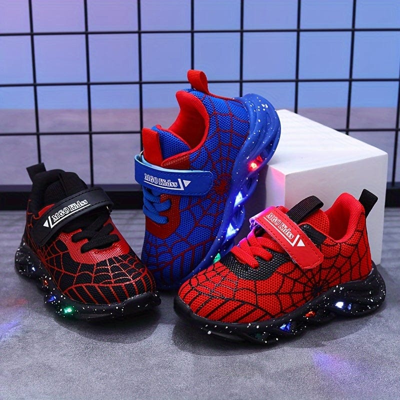 Mode enfant: baskets LED sportives garçon/fille, lumières clignotantes, idéales pour jouer et courir.