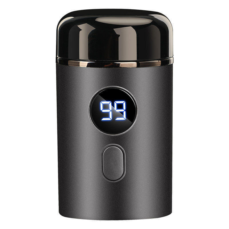 Accessoire de voyage homme: mini rasoir électrique portable, rasage rapide, sans fil, pour hygiène.