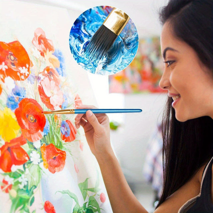Kit peinture acrylique 24 couleurs vives pour artistes. Fournitures complètes pour art créatif et projets divers.