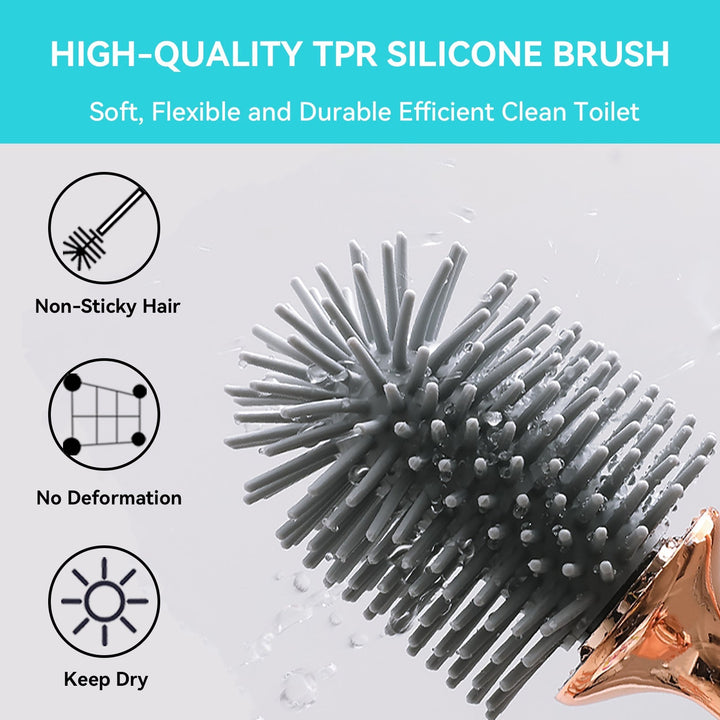 Conception moderne pour cette brosse WC avec support fermé, assurant hygiène et discrétion dans votre salle de bain.