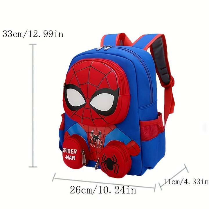 Grand sac à dos enfant Spider-Man, idéal pour l'école primaire, filles et garçons, rentrée scolaire facile.