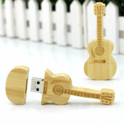 Trägitarr USB-minne: Unik Design &amp; Stor Lagringskapacitet