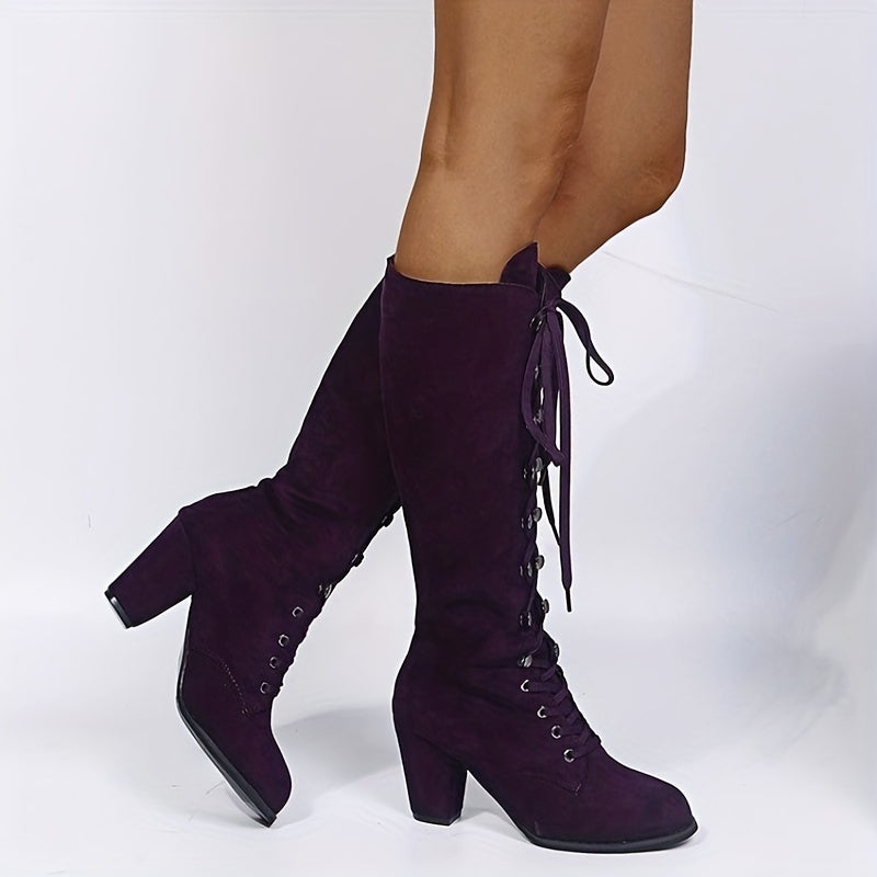 Bottes genouillères Lucia chics et confortables pour femme. Idéales pour la mode hivernale élégante.