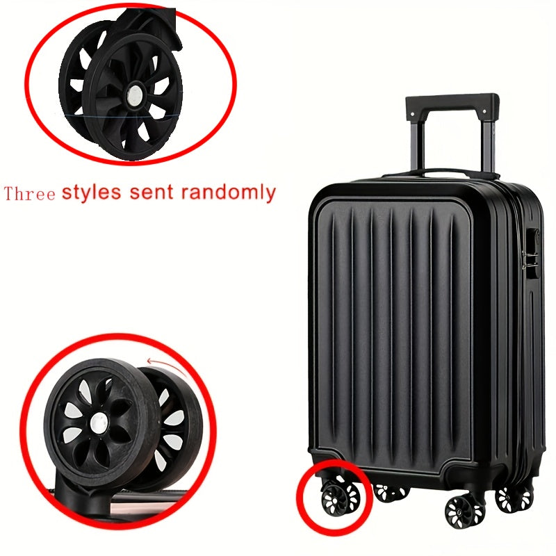 Valise de voyage rigide compacte, 4 roulettes multidirectionnelles, bagage essentiel pour vos aventures mondiales.