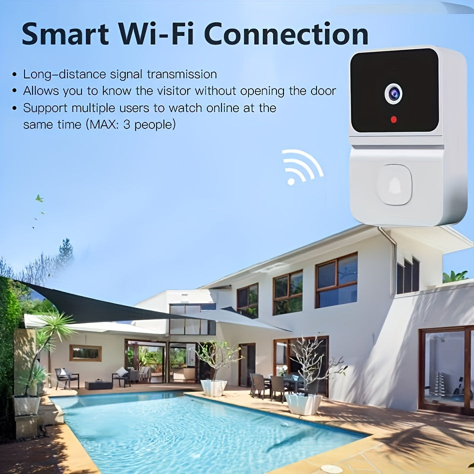 Sonnette intelligente VisioBell pour maison connectée, vidéo HD à distance et audio bidirectionnel sécurisé.