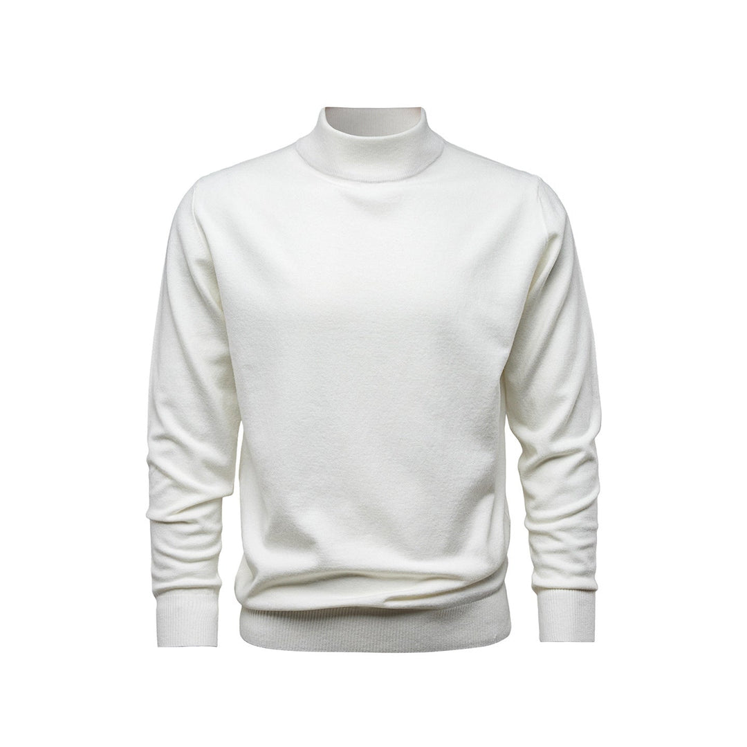 Style hivernal : pull homme col montant chic et douillet. Idéal pour rester au chaud avec élégance et confort.