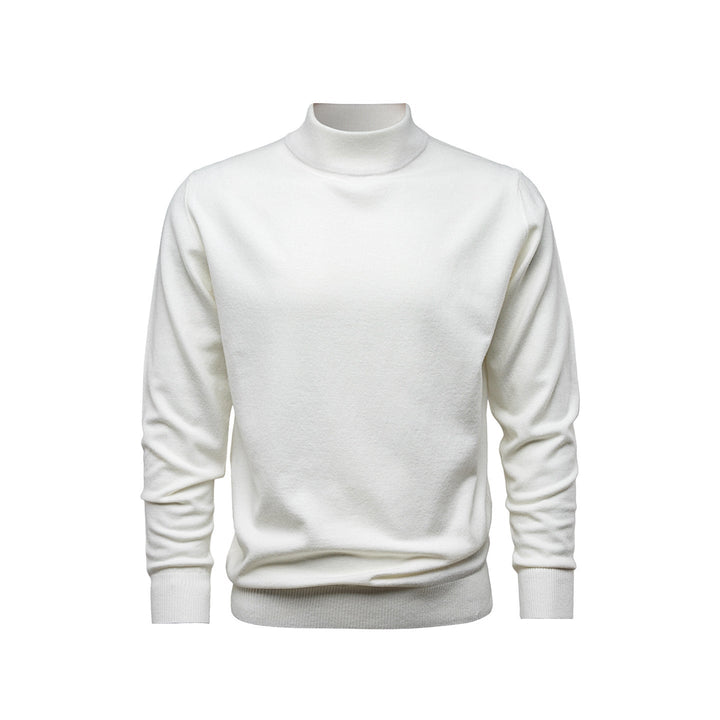 Style hivernal : pull homme col montant chic et douillet. Idéal pour rester au chaud avec élégance et confort.