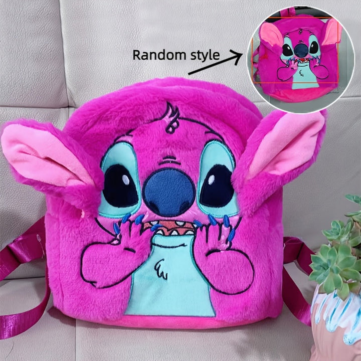 Sac à dos Stitch en peluche, l'accessoire mignon et idéal pour garçons et filles à l'école.