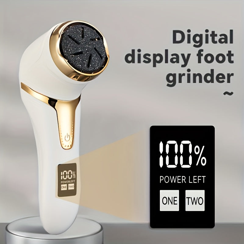 Lime à pieds électrique rechargeable et portable SmoothStep, idéal pour soins pieds doux et anti-callosités.