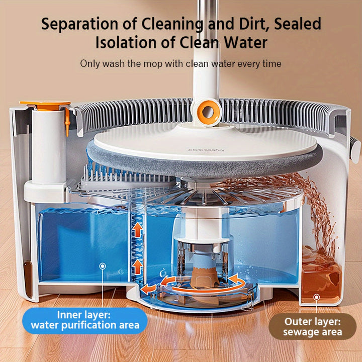 Système de nettoyage FlexiClean pour des sols étincelants. Mop et seau, essorage rapide et facile d'utilisation.