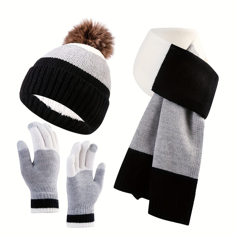 Bonnet d'hiver chaud tricoté, unisexe, pour affronter le froid. Accessoire mode hiver indispensable.