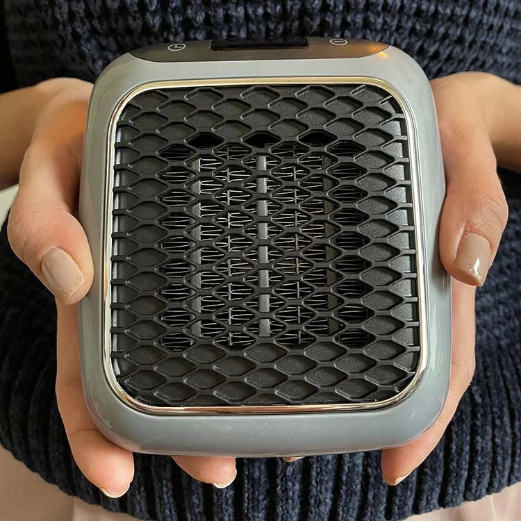 Chauffage portable LuxuraHeat pour un hiver douillet et sécurisé au bureau ou à la maison, confort garanti.
