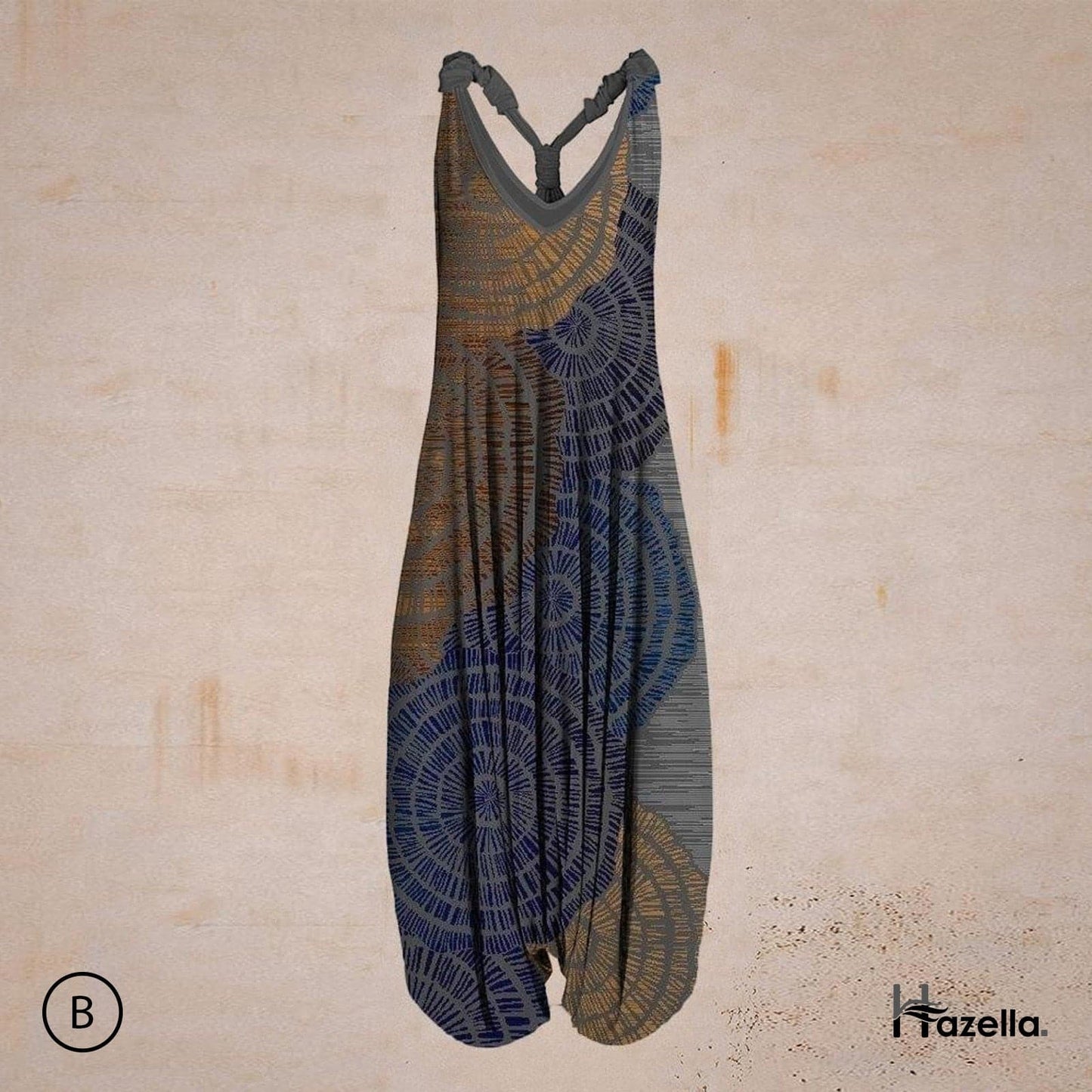 Bohemisk Harem Jumpsuit - Avslappnad Passform